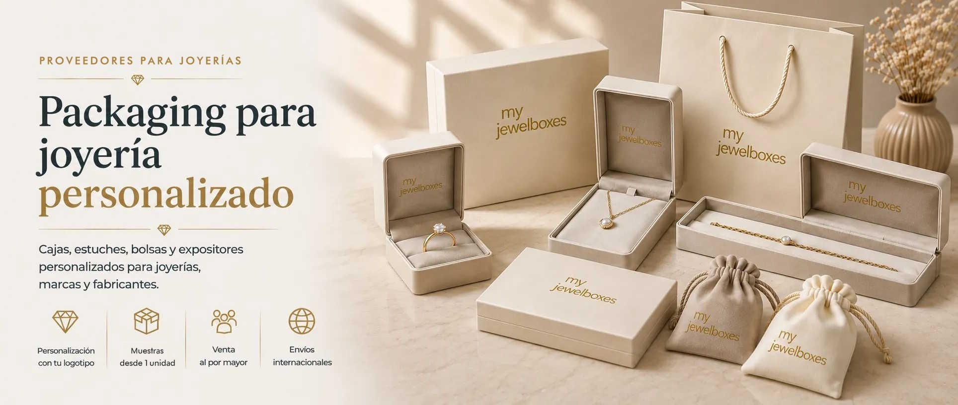 Packaging personalizado para joyas MyJewelBoxes